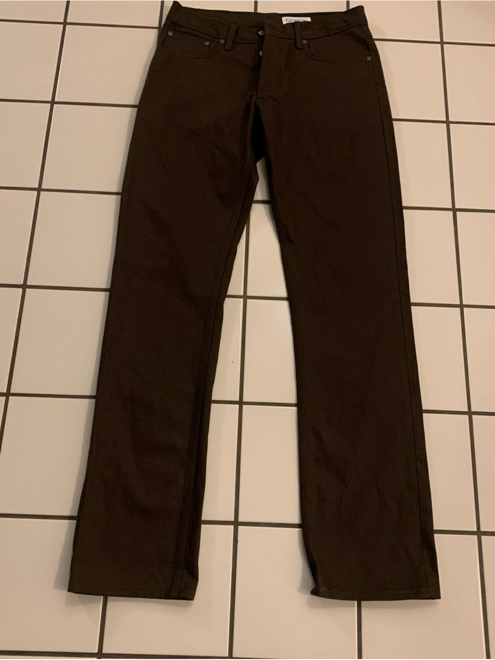Gustin #567 Men Jeans Straight Brown